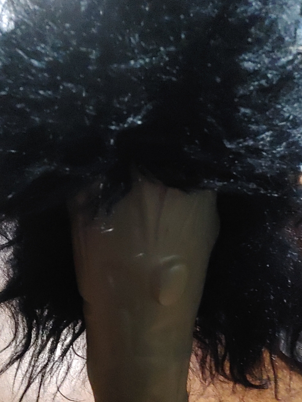 ✅$10 Add On Rockstar Mullet Black Halloween's Wig